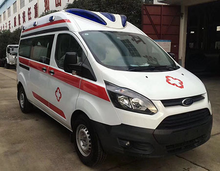 福特新全顺V362中轴中顶汽油版救护车
